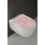 Bonny Home Klozet Kapak Örtüsü Ultrasoft Düz Pembe