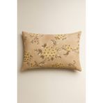 Bonny Home Mirna Kahve Desenli 2 Li Yastık Kılıfı Pamuklu Kumaş Fermuarlı - Kahverengi - 50 X 70