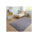 Bonny Home Nova Antrasit Kaymaz Çocuk Odası Halısı, 100 x 200 cm, Leke Tutmaz Yıkanabilir