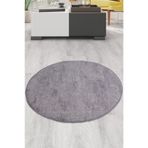 Bonny Home Nova Gri Yuvarlak Mutfak Halısı, 100x100 cm, Kaymaz Tabanlı, Dekoratif Yıkanabilir