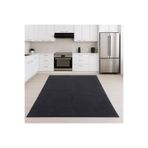 Bonny Home Relax Antrasit Leke Tutmaz Yıkanabilir Kaymaz Mutfak Halısı, 80 x 200 cm, Peluş Yumuşak