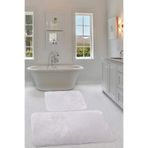 Bonny Home Relax Gri Köşeli 2'li Banyo Paspası Seti, 60x100 + 50x60 cm, Kaymaz Yıkanabilir