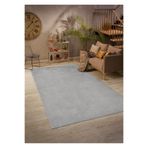 Bonny Home Relax Gri Leke Tutmaz Yıkanabilir Kaymaz Yolluk, 80x500 cm, Peluş Post Yumuşak Halı