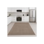 Bonny Home Relax Kahve Mutfak Halısı, 80x330 cm, Kaymaz Tabanlı, Makinede Yıkanabilir, Yumuşak Peluş