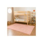 Bonny Home Relax Pudra Çocuk Odası Halısı, 80x350 cm, Yumuşak Yıkanabilir Leke Tutmaz Kesme Yolluk