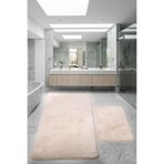 Bonny Home Relax Vizon 80x150 + 50x80 cm 2'li Banyo Halısı Paspası Seti, Kaymaz Tabanlı