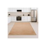 Bonny Home Relax Vizon Mutfak Halısı, 80x500 cm, Leke Tutmaz Yıkanabilir Kaymaz Peluş Yolluk