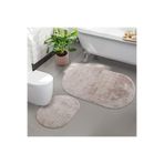Bonny Home Rivora Vizon 2'li Banyo Halısı Paspası Seti, Kaymaz Tabanlı Klozet Takımı, 60x115 cm