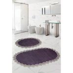 Bonny Home Venus Gri 2'Li Dantelli Banyo Paspasi Seti Ceyizlik Klozet Takimi