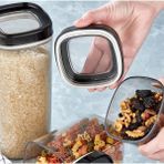 Bonny Mugiss Bonny Erzak Saklama Kabı 3lü Set 1800ML 1000ML 600M - Siyah