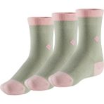 Bonny Silver Koku Yapmayan Soket Kız Çocuk Yeşil Pembe Gümüş Çorap 3'lü Paket - 27 - 30