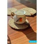 Bonove Hasır Bej Bardak Altlığı (6'li) ,12 Cm, Fincan,bardak,kupa,mum Altlığı