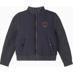 Bonpoint Jarod Ribbed Logo Patch Detaylı Bebek Ceket - Siyah