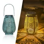 Bonsery dış mekan için solar fener, dış mekan için LED solar lamba, asılı, vintage, metal, IP65 su geçirmez, dış mekan için solar fener, dekorasyon, masa, teras, balkon, avlu, dış mekan bahçe feneri,