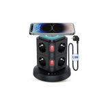 BONTEC Akım Korumalı Priz, Kule Tipi Priz, 8x Fiş Soketi, 1x Usb Girişi, 2x Type-C Girişi, 1.8 Metre Kablo