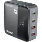 Bontec Hızlı Şarj Cihazı, 65W Gan Hızlı Şarj Adaptörü, Güç Şeridi, 2x Type-C Girişi, 2x USB Girişi, Tam Zamanlı 4 Bağlantı Noktası, Şarj Koruması, Akım Koruması, Yüksek Verimlilik (1.5 Metre) - Siyah