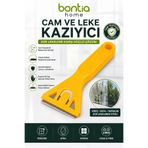 Bontia Cam ve Leke Kazıyıcı Paslanmaz Çelik Bıçaklı Cam Temizleme Kazıyıcı Fayans Ocak Cam Seramik Etiket Boya Kazıyıcı