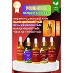Bontia Premium Gençlik Sırrı Seti - Kayısı, Nar, Kuşburnu, Üzüm, Vişne, Kabak Çekirdeği Yağları Doğal Bakım