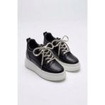 BonuStep CloudLift Kadın Gizli Topuk Pırlanta Bağcıklı Sneaker Günlük Rahat Spor Ayakkabı Boy Uzatan 8cm