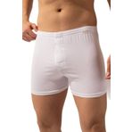 Bony&Katia 2'Li Paket Basic New Modal Loose Fit Erkek Boxer Beyaz/Beyaz,L
