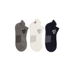 Bony&Katia 3'Lü Paket Golf Unisex Step Çorap Beyaz/Lacivert/Gri,35-39