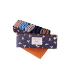 Bony&Katia 5'Li Paket Yenidoğan Bamboo Bebek Çorap Renkli,3-6 Ay Blue Mix