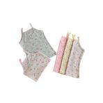 Bony&Katia Kız Çocul 5 Li Paket Ribanalı İnce Askılı Atlet Çok Renkli,8 Yaş