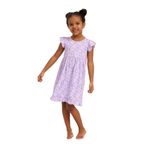 Bony&Katia Lavender Kız Çocuk Gecelik Lila,2-4 Yaş