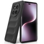 BonYonka Honor Magic 7 Lite/Honor X9c ile uyumlu kılıf, darbeye dayanıklı dalga deseni, çizilmez yumuşak mikrofiber astar, kamera korumalı çepeçevre koruyucu kılıf, siyah