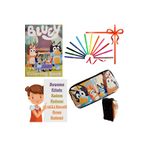 booddie Bluey Boyama Kitabı Stickerlı ,Bluey Kalemlik ,Kalem Kutusu Kalem Çantası & 12'li Keçeli Boya Kalemi