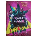 booddie SQUID GAME Boyama Kitabı Stickerlı & Arka Kapak Kesilerek Maskeli ,16 sayfa Boyanacak Sayfalı