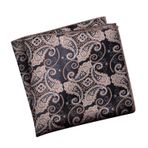Boodtag Erkek Cep Hankerchiefs Boho İşlemeli Hafif Resmi Kare Mendil Düğün Partisi için, stil 3, 23*23cm