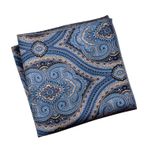 Boodtag Erkek Cep Hankerchiefs Boho İşlemeli Hafif Resmi Kare Mendil Düğün Partisi için, stil 4, 23*23cm