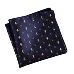 Boodtag Erkek Cep Hankerchiefs Boho İşlemeli Hafif Resmi Kare Mendil Düğün Partisi için, stil 6, 23*23cm