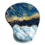 Boodtag Oyun Ofisi için Mouse Pad Bilek Desteği Kaymaz Kauçuk Tabanlı Jel Mouse Mat, Ağrı kesici Bilek için Yumuşak Rahat (M1)