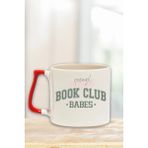 Book Club Babes Baskılı Kitap Kulübü Üyeleri Hediyelik Kulplu Kupa Bardak - Kırmızı