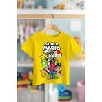 Book OrBook Hero Super Mario %100 Pamuk Premium Kalite Çocuk Tişörtü (3-12 Yaş) - Sarı - 3 - 4 Yaş