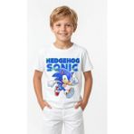 Book OrBook Kirpi Sonic Walks %100 Pamuk Premium Kalite Çocuk Tişörtü (3-12 Yaş) - Beyaz - 3 - 4 Yaş