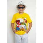 Book OrBook Super Mario Bricks %100 Pamuk Premium Kalite Çocuk Tişörtü (3-12 Yaş) - Sarı - 7 - 8 Yaş