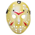 Boolavard Korku Maskesi Cadılar Bayramı Kostümü Hokey Maskesi Parti Cosplay Sahne Maske (Sarı)