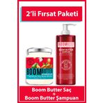 Boom Butter Saç Bakım Yağ ve Şampuan Paketi