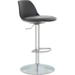 Boombar Nadya Bar Sandalyesi - Gri Deri - Ergonomik Tasarım ve Yüksek Dayanıklılık 9537S0125