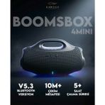 Boomsbox 4 Mini Hoparlör Siyah Kablosuz Hoparlör Fm Radyo Usb/sd/aux/typc Girişli Hoparlör