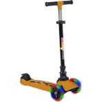 Boony Winky Turuncu LED Işıklı 3 Tekerli Katlanabilir 5-9 Yaş 90 kg Kapasiteli Scooter