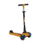 Boony Winky Turuncu LED Işıklı 3 Tekerli Katlanabilir 5-9 Yaş 90 kg Kapasiteli Scooter