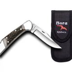 Bora 202 BP Orta Boy Boynuz Saplı Çakı