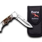 Bora 209 BP Ergonomik İnce Yuvarlak Uçlu Boynuz Saplı Çakı
