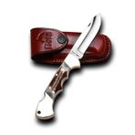 Bora 210 BG Ergonomik Yuvarlak Uçlu Boynuz Saplı Çakı