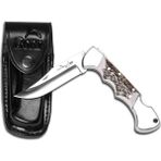 Bora 211 Bpa Ergonomik Sivri Uçlu Geyik Boynuzu Saplı Çakı
