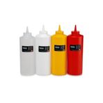 Bora BO2104 950 ml Şeffaf Ketçap Mayonez Kapaklı Şişe